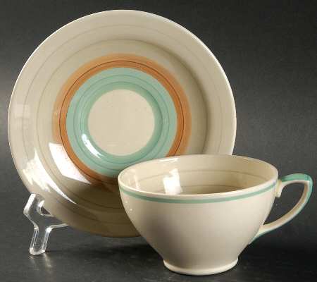Wedding Ring Flat Cup & Saucer Set