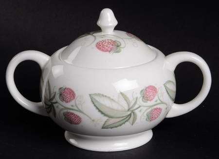Wild Strawberry Sugar Bowl & Lid
