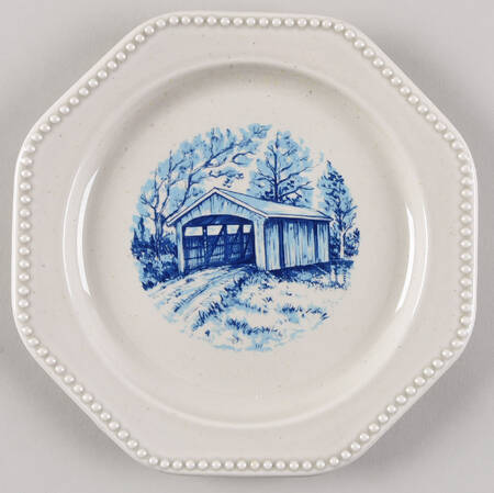 Covered Bridges Salad Plate