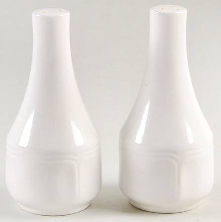 Federalist White Salt & Pepper Set