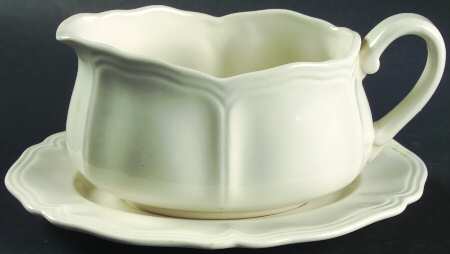 Federalist White Gravy Boat & Underplate
