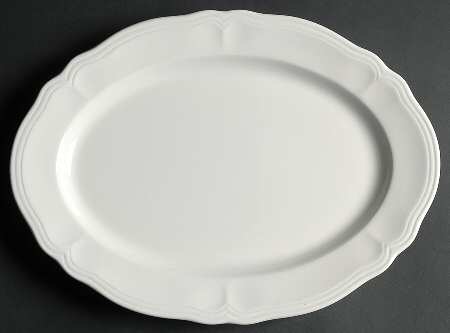 Federalist White 13" Oval Serving Platter