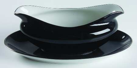 Gemini Gravy Boat with Attached Underplate