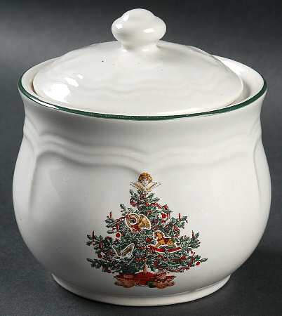 Holly & Lace Sugar Bowl & Lid