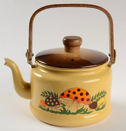 Merry Mushroom Metal Kettle & Lid