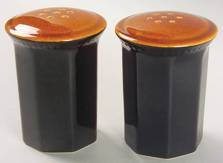 Octagon Amber Salt & Pepper Set by Sears
