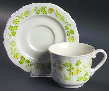 Petit Flora Flat Cup & Saucer Set by Sears