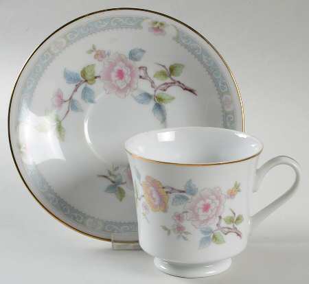 Footed Cup & Saucer Set