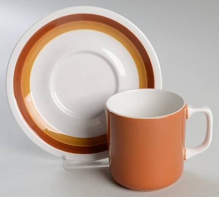 Tierra Flat Cup & Saucer Set