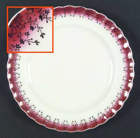 Tudor Gold Mandarin Maroon by Sebring Pottery