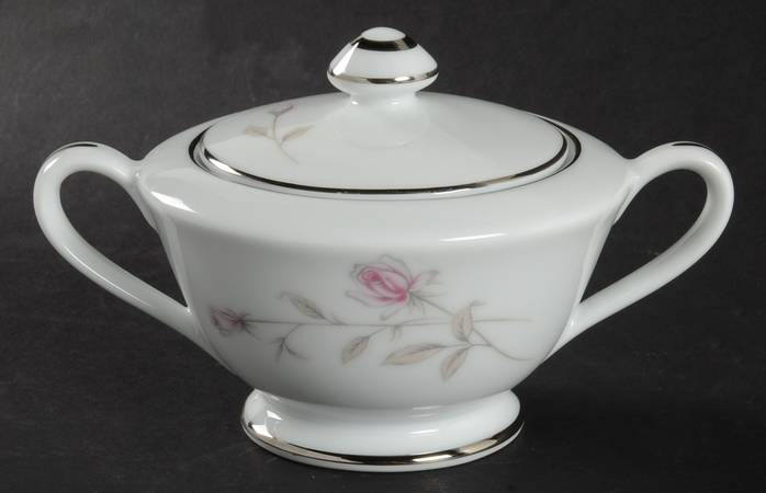 Lasting Rose Sugar Bowl & Lid