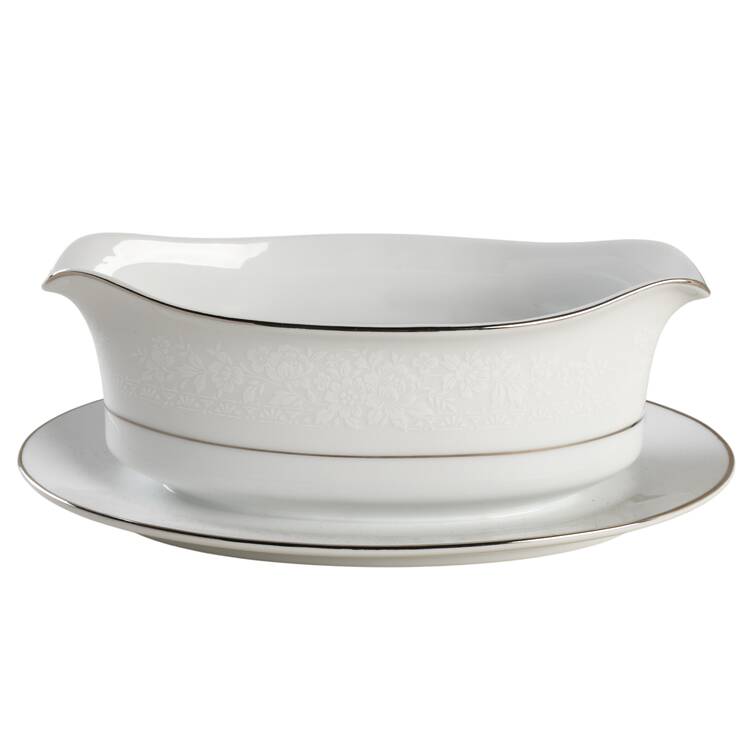 West Bluff Gravy Boat with Attached Underplate