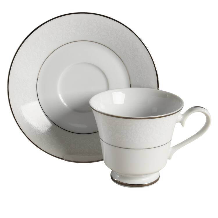 Footed Cup & Saucer Set