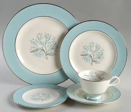 Blue Lace 5 Piece Place Setting