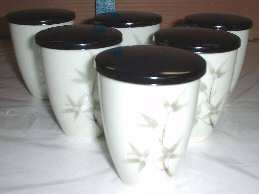 Bamboo Garden Asian Flat Cup with Lid
