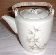 Bamboo Garden Teapot & Lid with Removable Top Handle