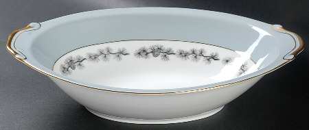 Pinecone 10" Oval Vegetable Bowl