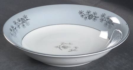 Silver Cone Coupe Soup Bowl