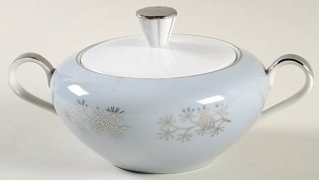 Silver Cone Sugar Bowl & Lid