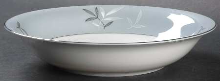 White Leaf Coupe Soup Bowl