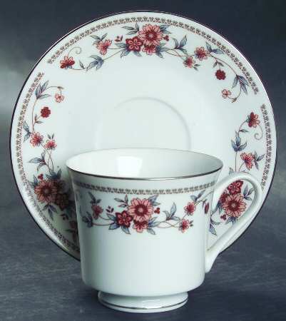 Anniversary Footed Cup & Saucer Set