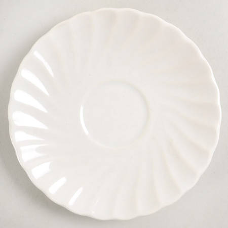 Bone White (Earthenware, USA, All Ivory) Saucer