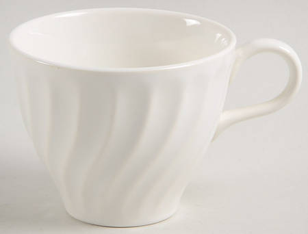 Bone White (Earthenware, USA, All Ivory) Flat Cup