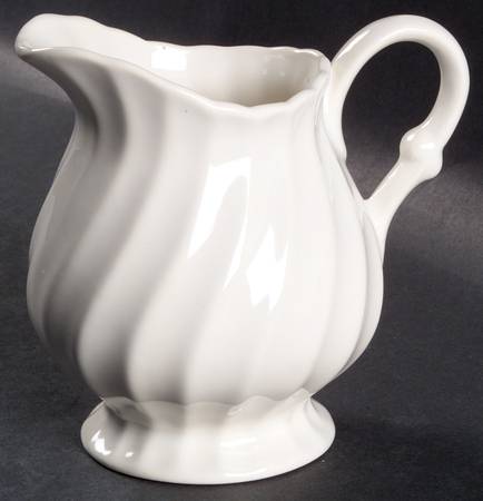 Bone White (Earthenware, USA, All Ivory) Creamer