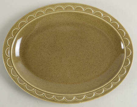 Granada Green 11" Oval Serving Platter