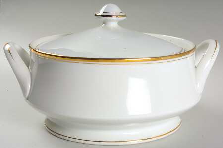 Regency Gold Round Covered Vegetable