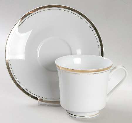 Regency Gold Footed Cup & Saucer Set