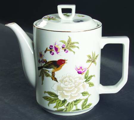 Chinese Garden (Fine China) Coffee Pot & Lid
