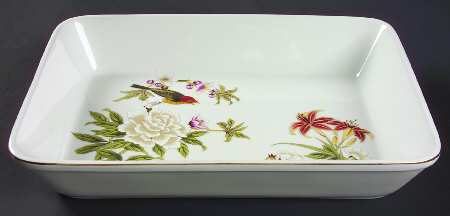 Chinese Garden (Fine China) 12" Rectangular Baker