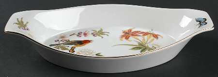 Chinese Garden (Fine China) 12" Augratin