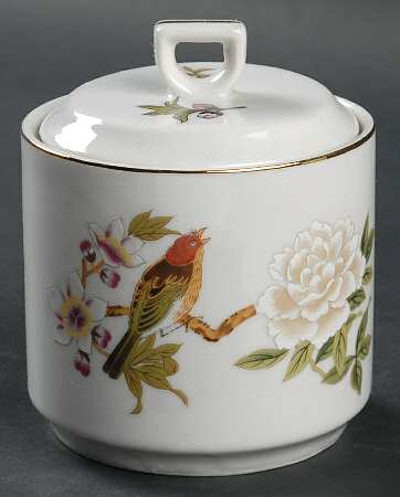 Chinese Garden (Fine China) Sugar Bowl & Lid