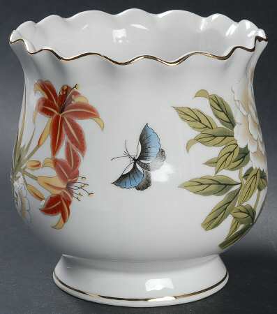 Chinese Garden (Fine China) Small Cachepot