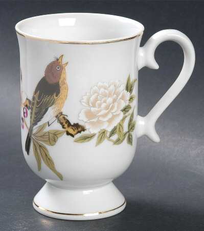 Chinese Garden (Fine China) Pedestal Mug