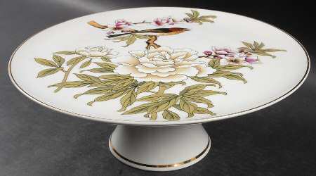 Chinese Garden (Fine China) 11" Diameter Pedestal Cake Stand