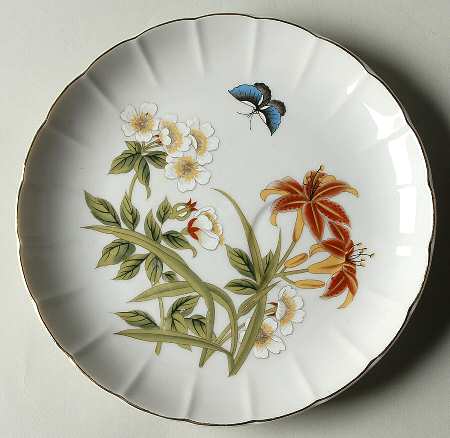 Chinese Garden (Fine China) Snack Plate