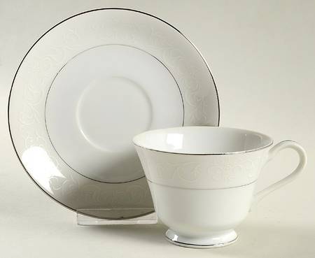 Footed Cup & Saucer Set