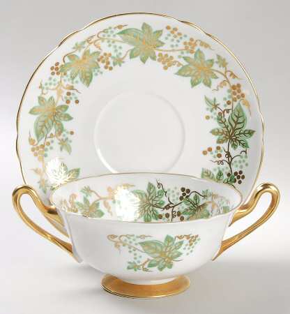 13616 Footed Cream Soup Bowl & Saucer Set