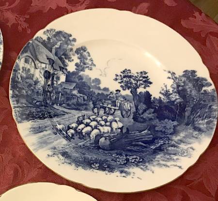 Blue Devon Dinner Plate