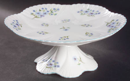 Blue Rock (Dainty Shape) 8" Diameter Pedestal Cake Stand