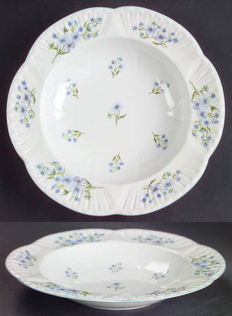 Blue Rock (Dainty Shape) Large Rim Soup Bowl