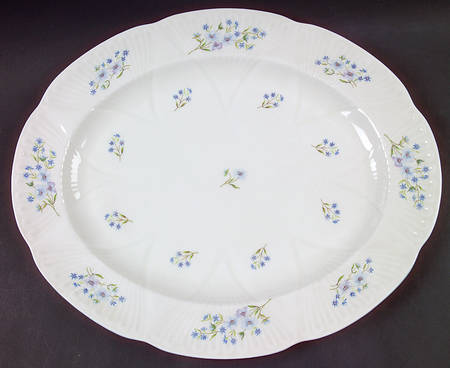 Blue Rock (Dainty Shape) 14" Oval Serving Platter