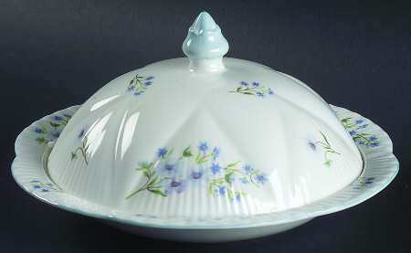 Blue Rock (Dainty Shape) Muffin Dish & Lid