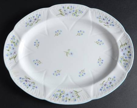 Blue Rock (Dainty Shape) 13" Oval Serving Platter