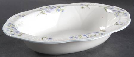 Blue Rock (Dainty Shape) 9" Oval Vegetable Bowl