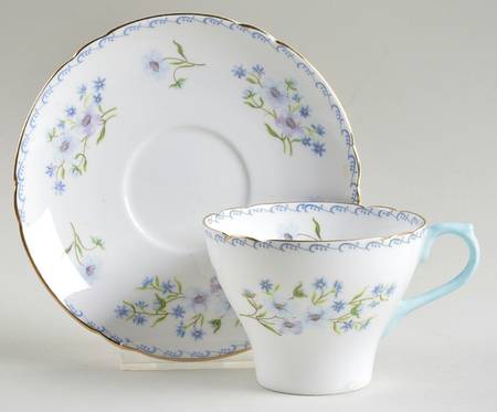 Blue Rock Flat Cup & Saucer Set