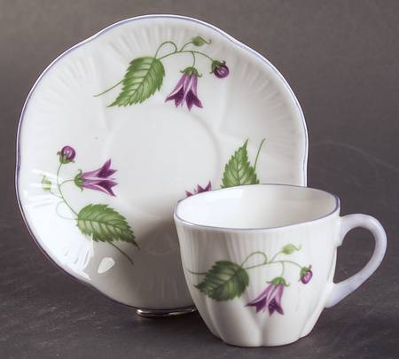 Campanula (Dainty) Flat Toy Cup and Saucer Set